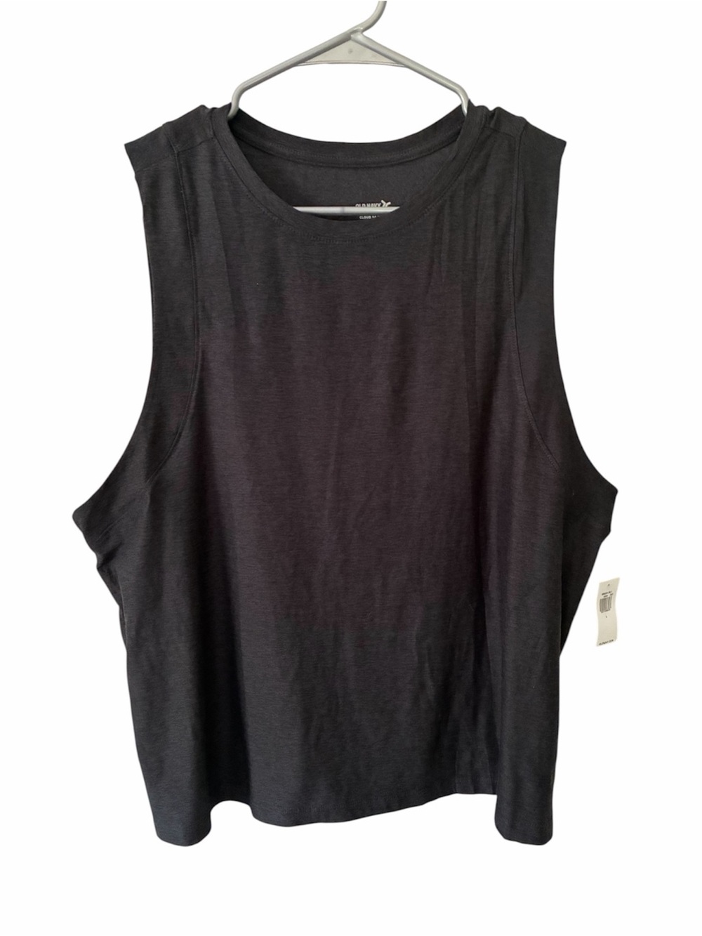 Old Navy Cloud 94 Soft Go‑Dry Tank Top – Dark Gray – NWT – Size Large